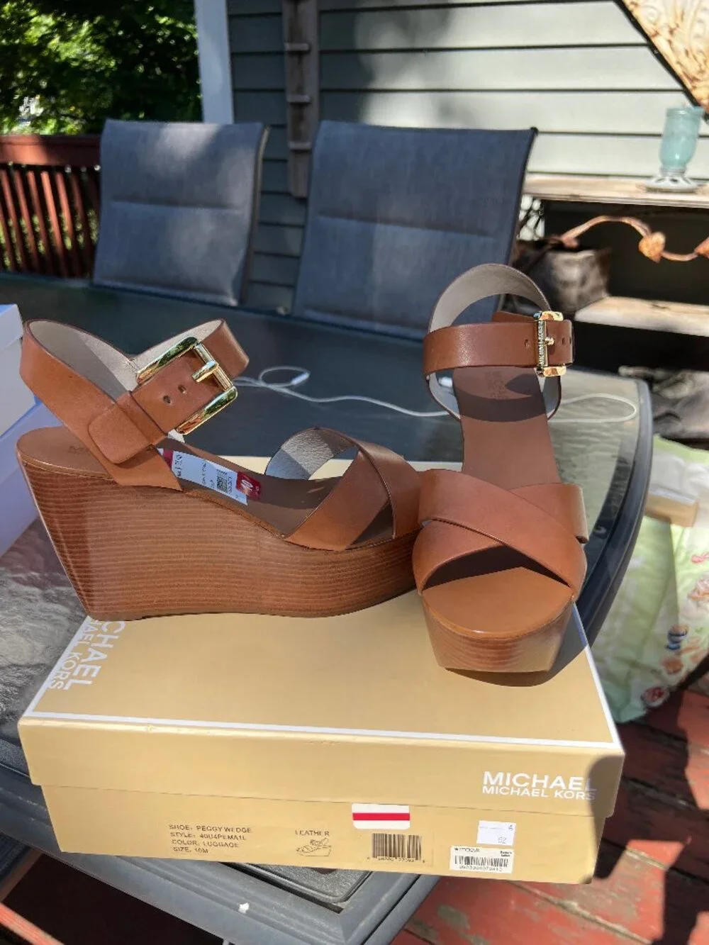 Michael Kors Platform Wedge Sandals